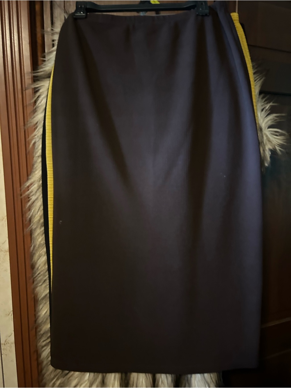 Classic Brown Pencil Skirt